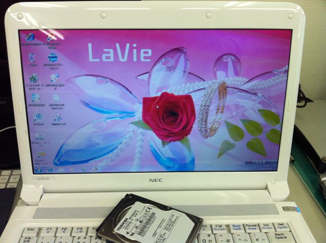 格安 ノ－トパソコン NEC LAVIE LE150/D。